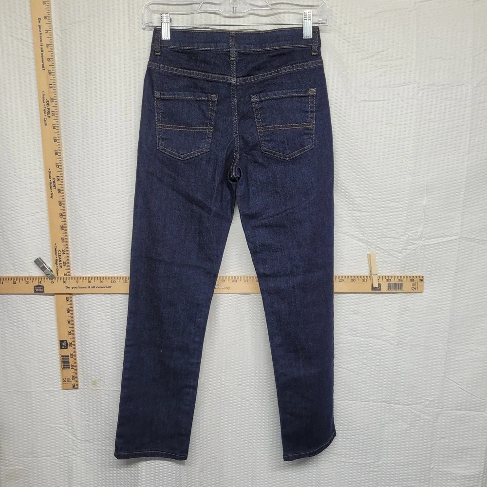The Childrens Place Boys Straight Leg Stretch Jeans Dark Wash Size 10